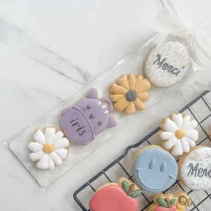 Prévente flash - fin d'année scolaire - sachet 4 biscuits à personnaliser